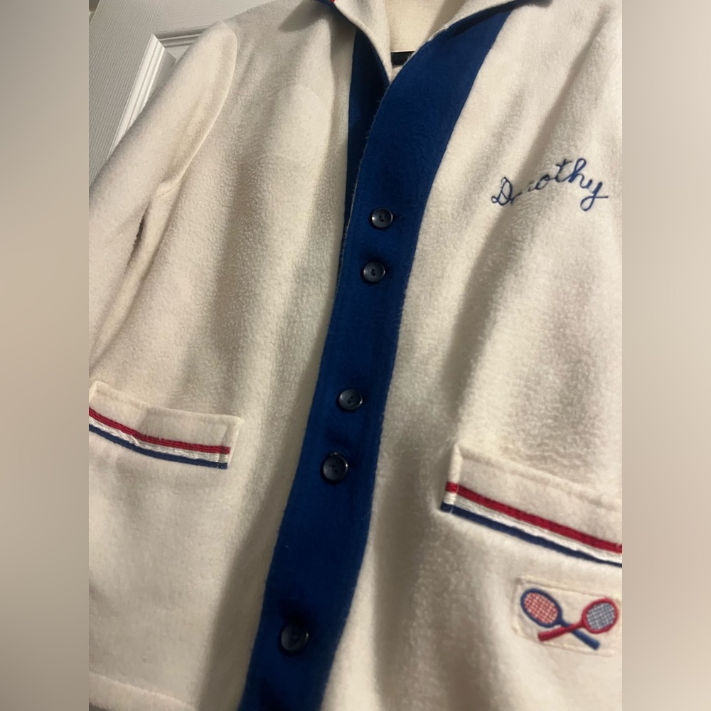 Incredible condition! Vintage 50’s Embroidered Jacket Tennis 🎾 Dorothy FREE 📦